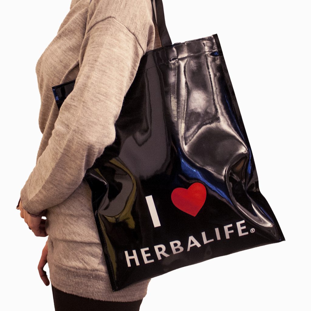borsa personalizzata in plastica herbalife